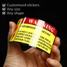 Autocollant de panneau de machine en PVC – vue 1