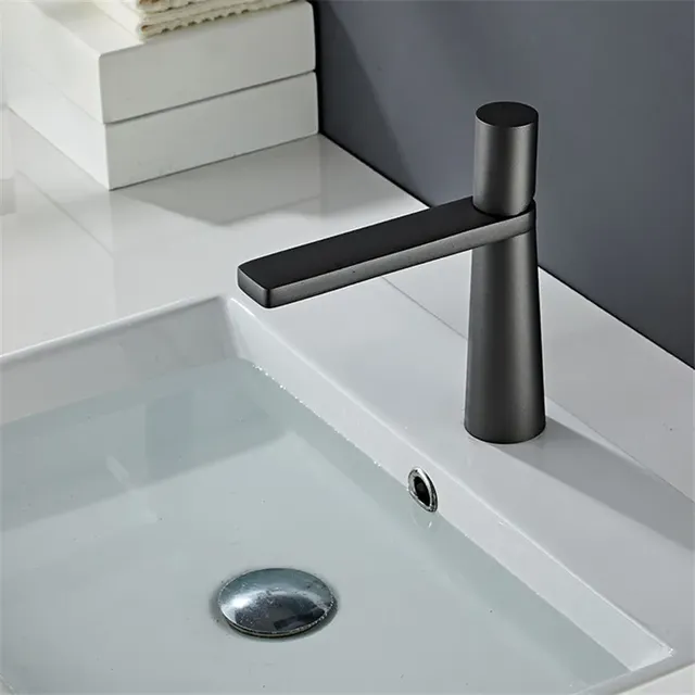 Tuqiu Robinet de lavabo Robinet de salle de bains en… – vue 5