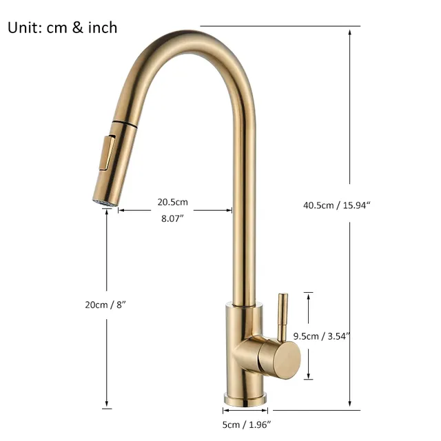 Robinets de cuisine extractibles – vue 2