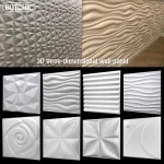 30×30 cm 3D autocollant mural tridimensionnel décoratif salon papier peint mural étanche 3D panneau mural moule salle de bain cuisine