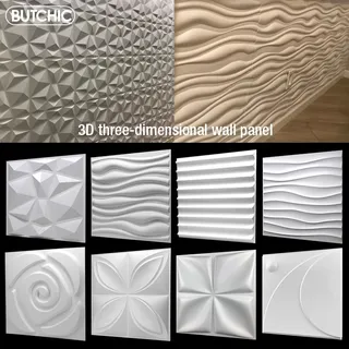 30x30 cm 3D autocollant mural tridimensionnel décoratif salon papier…