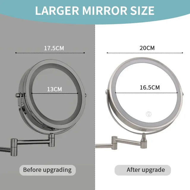 Miroir de salle de bain mural de 8 pouces – vue 4