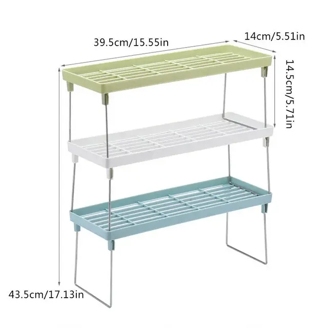 Organisateur placard cuisine étagère rangement empilable… – vue 6