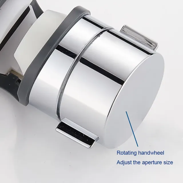 Support douche coulissant chromé réglable rail ABS… – vue 4