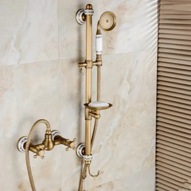 Robinet mitigeur de baignoire en Bronze Antique – vue 2