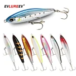 Leurre de pêche coulant crayon, leurres de pêche à l&rsquo;achigan, appâts de poisson, accessoires de leurre de pêche à la traîne, 8cm, 16g