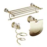 Ensemble d'accessoires de salle de bains en cristal et… – vue 2