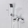 Système de douche mural avec bec – vue 3