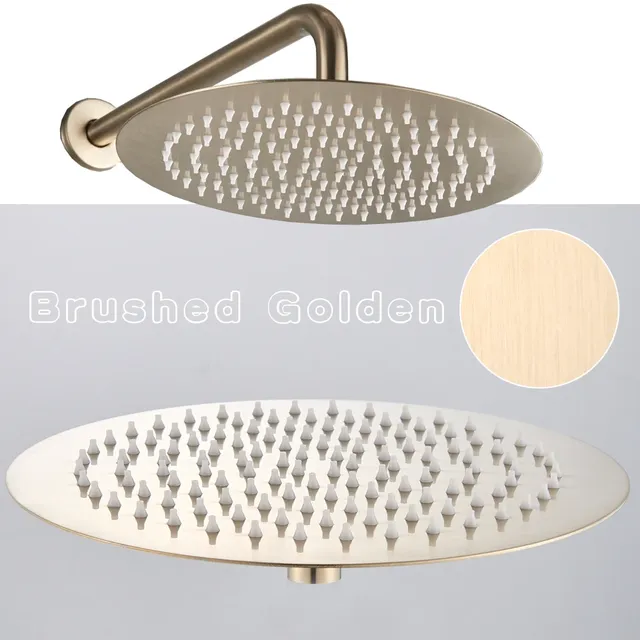 Robinet de douche en or brossé – vue 2