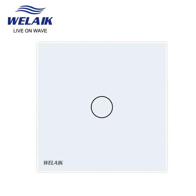 Panneau verre trempé 80x80mm mono touche blanc… – vue 4