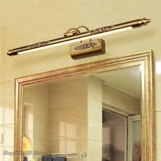 Étanche rétro salle de bain miroir lampe armoire vanité lumières mur…