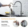 Robinet de cuisine extractible en acier inoxydable – vue 5