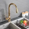 Robinet d'évier de cuisine en laiton à arche haute… – vue 2