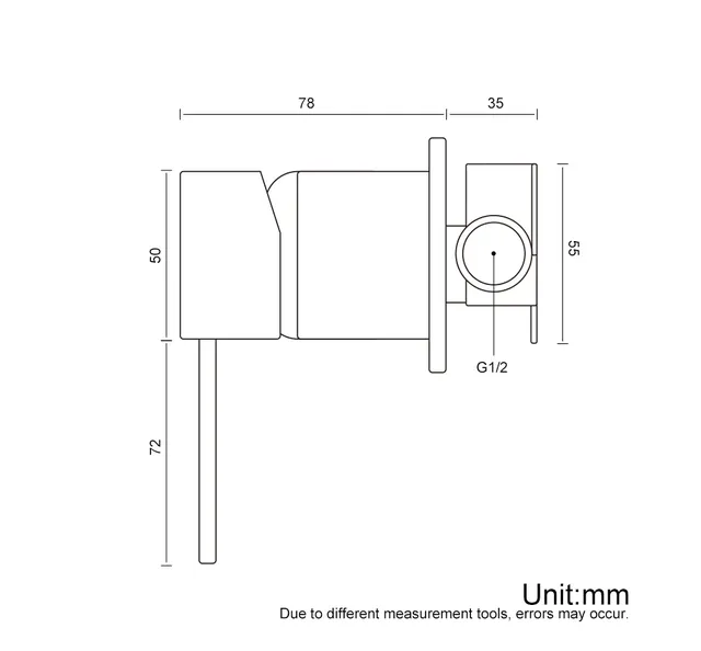 Robinet de lavabo à poignée unique en bronze support de… – vue 5