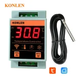 Tuya Smart Life WIFI capteur de température chauffage chaudière contrôleur de refroidissement interrupteur à distance thermomètre Thermostat alarme App contrôle