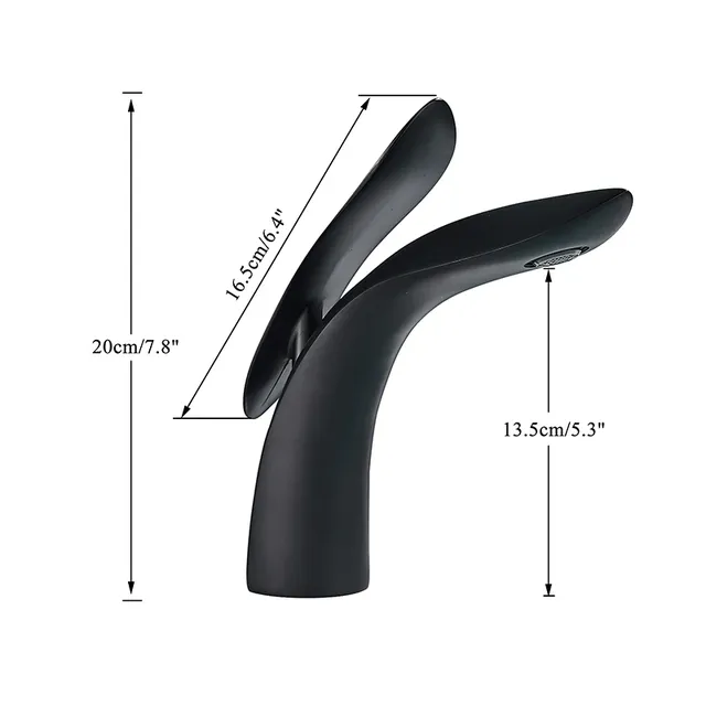 Mitigeur robinet vasque monotrou cascade bec ouvert aile… – vue 6