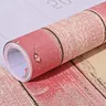 Papier peint auto-adhésif avec panneau de bois rose de 5M – vue 5