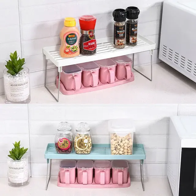 Organisateur placard cuisine étagère rangement empilable… – vue 4