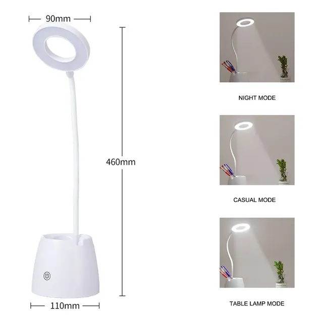 Lampe bureau LED rechargeable tactile réglable intensité… – vue 5