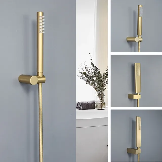 Douche à main en or brossé – vue 2