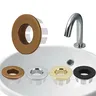 Cache débordement lavabo anneau six pieds laiton cuivre… – vue 2