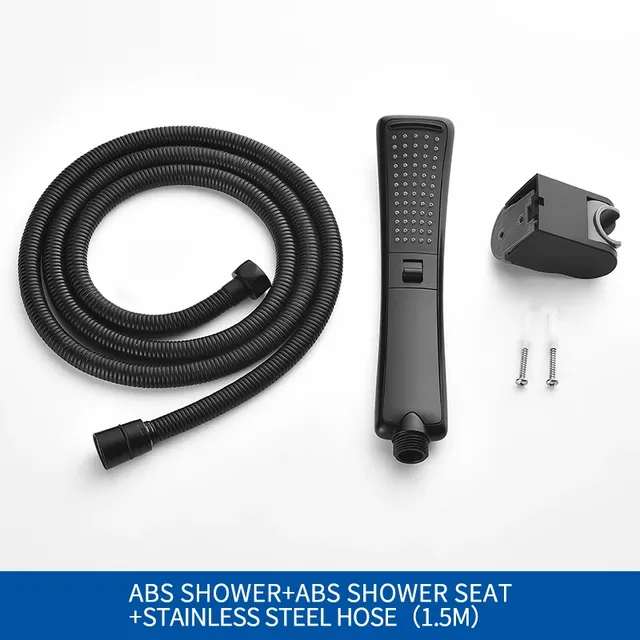Pommeau de douche cascade noir – vue 6