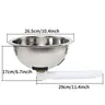 Évier rond inoxydable poli résistant corrosion compact… – vue 5