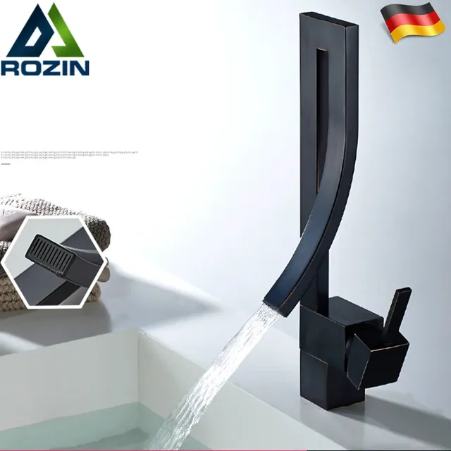 Robinet de lavabo chromé brillant – vue 2