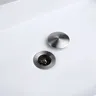 Bonde lavabo acier inoxydable brossé mat clic clac tête… – vue 3