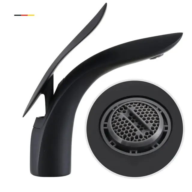 Mitigeur robinet vasque monotrou cascade bec ouvert aile… – vue 3