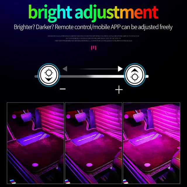Ampoule LED RGB pour intérieur de voiture – vue 3