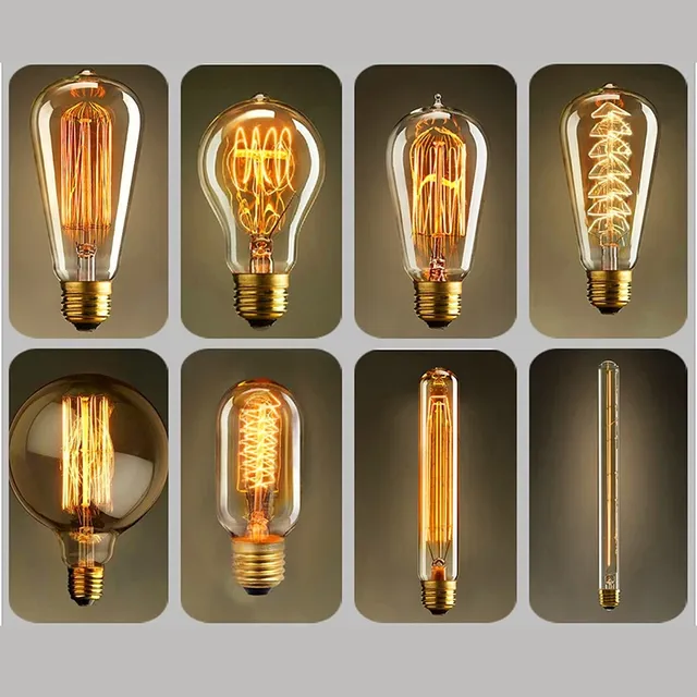 Ampoule rétro Edison à intensité variable E27 40W 110V…