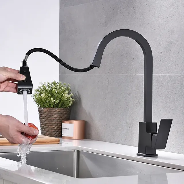 Robinets de cuisine en acier inoxydable – vue 3