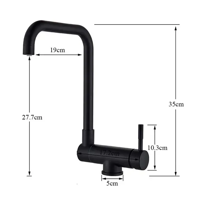 Mitigeur cuisine monocommande monotrou laiton dore… – vue 5