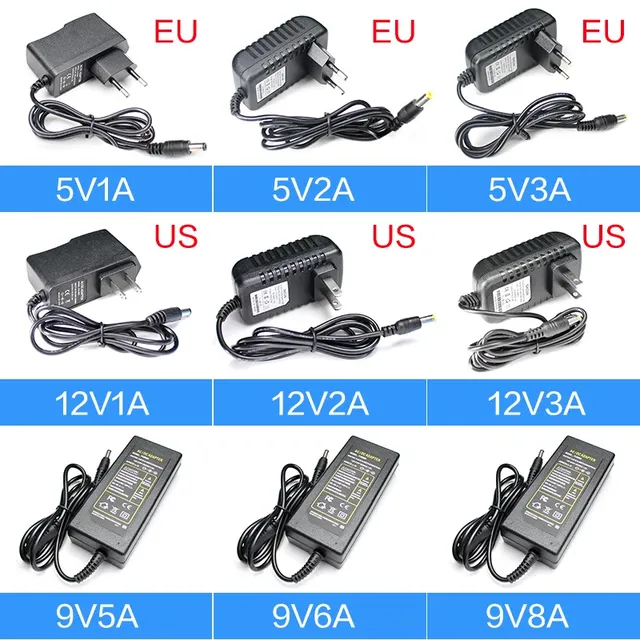 Alimentation 12V DC 12V 5V 6V 8V 9V 10V 13V 14V 15V 24V… – vue 2