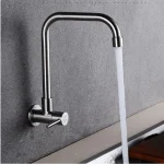 Pulvérisateur Mural à Jet Froid en Acier Inoxydable 304, Tuyau Flexible, Robinets de Centre Commercial