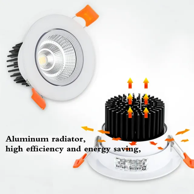 Rond Dimmable encastré LED Downlights 5W 7W 9W 12W 15W… – vue 5