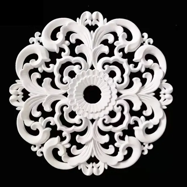Rosace plafond décorative ronde baroque rococo motifs… – vue 5