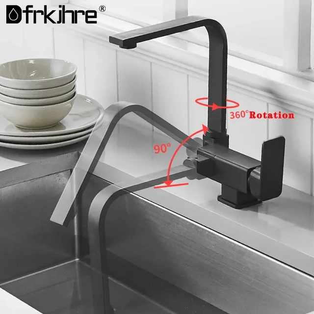 Robinet rotatif de cuisine pliant