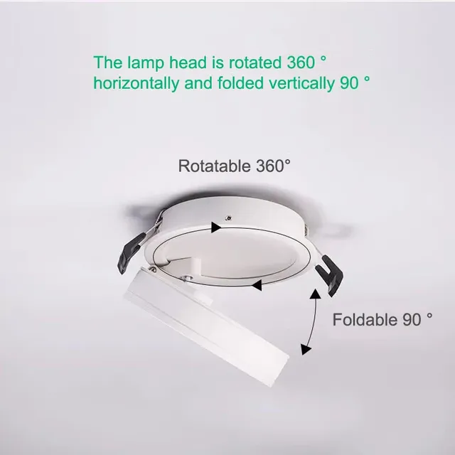 Plafonnier led orientable rotatif intensité réglable… – vue 3