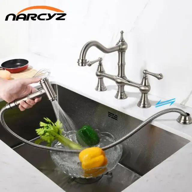 Robinet de lavabo robinet de cuisine chaud et froid en… – vue 2
