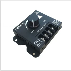 30A 12V24V DC variateur LED bande luminosité ajusteur bouton lumineux interrupteur DC