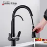 Robinet de cuisine à filtre en laiton Nickel brossé – vue 1