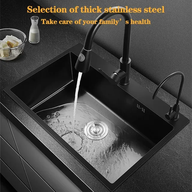 Évier cuisine encastrable bac rectangulaire acier… – vue 4