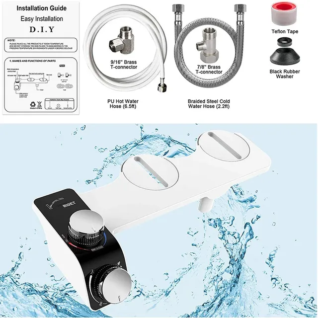 Bidet siège de toilette fixation Non électrique… – vue 5