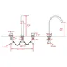 Robinet de lavabo de salle de bains noir – vue 6