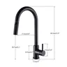 Robinet de cuisine noir – vue 2