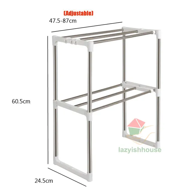 Organisateur cuisine inox étagère microondes rangement… – vue 5