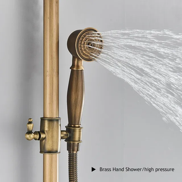 Ensemble de robinets de douche de Style laiton Antique – vue 3