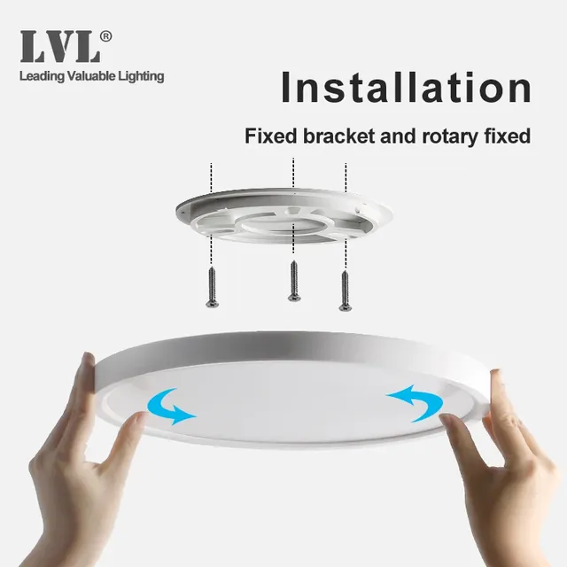 Plafonnier LED intelligent avec design moderne – vue 3